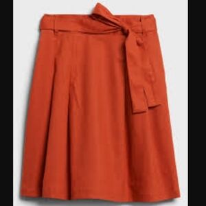 Banana Republic Orange Full Skirt A-Line Elegance